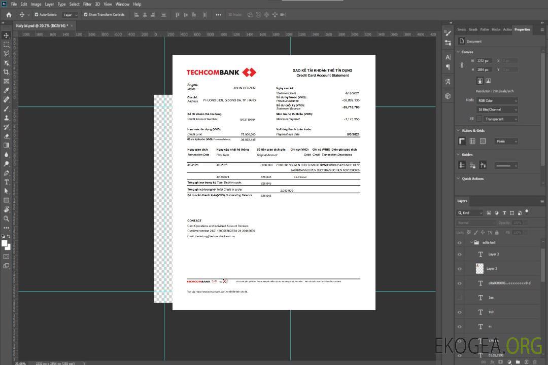 Vietnam Techcombank excel pdf template Vietnam Techcombank excel pdf template